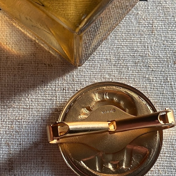 Vintage Napier Roman Coin style scarf ring pin - Picture 5 of 11